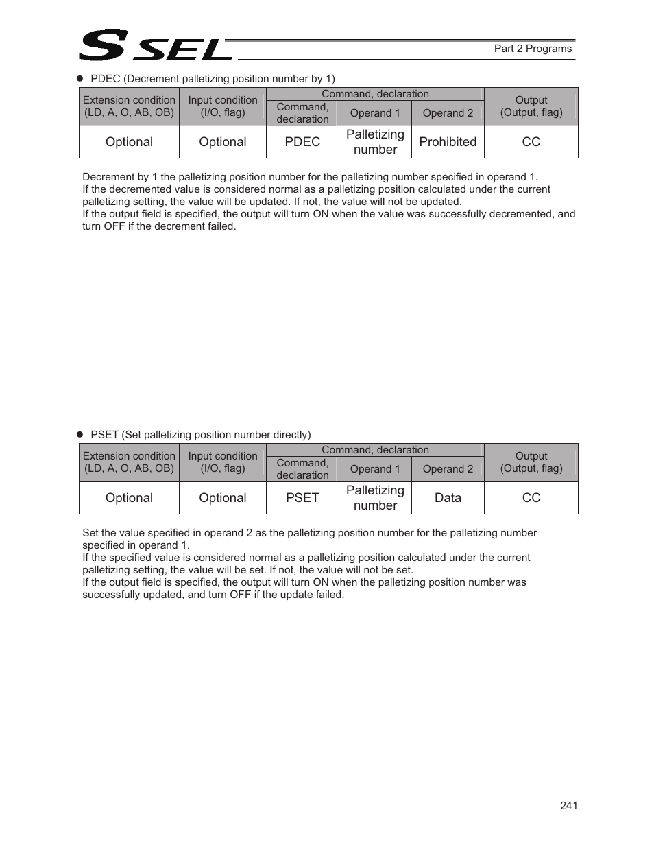 IAI America SSEL User Manual | Page 263 / 494