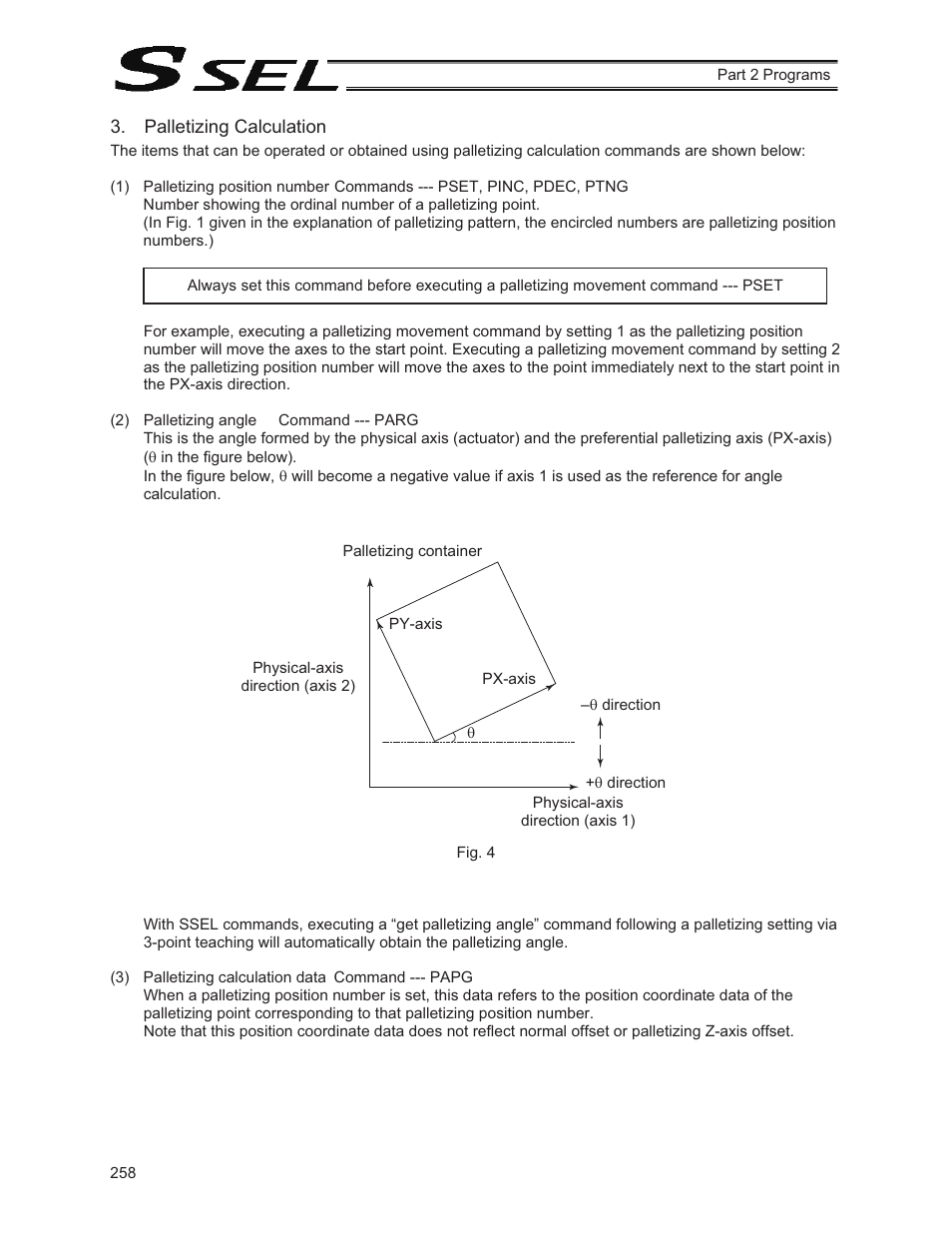 Palletizing calculation | IAI America SSEL User Manual | Page 280 / 494