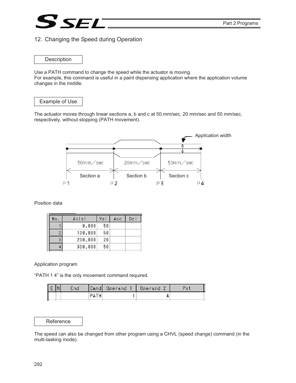 Changing the speed during operation | IAI America SSEL User Manual | Page 314 / 494