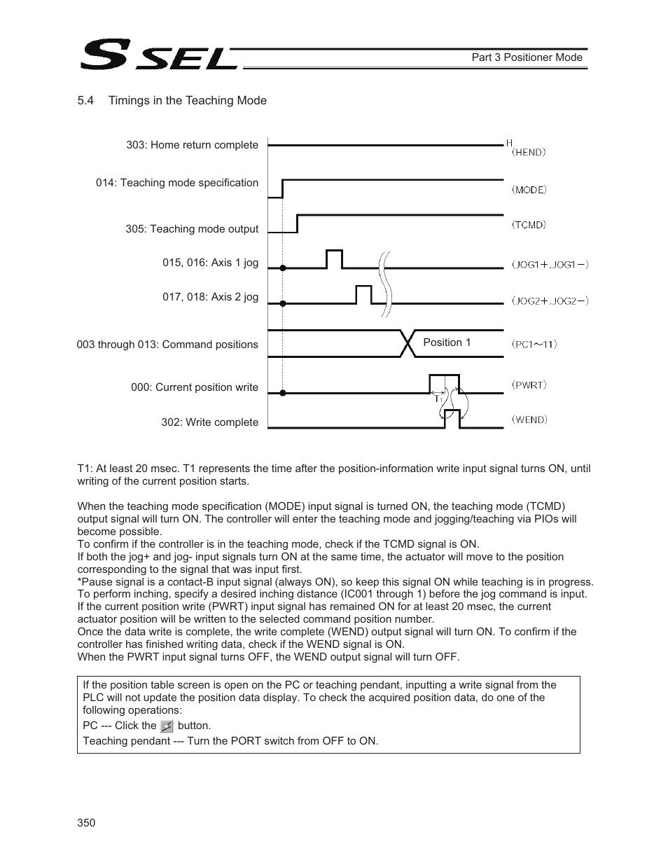 4 timings in the teaching mode | IAI America SSEL User Manual | Page 372 / 494