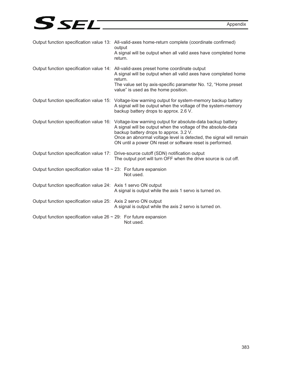 IAI America SSEL User Manual | Page 405 / 494