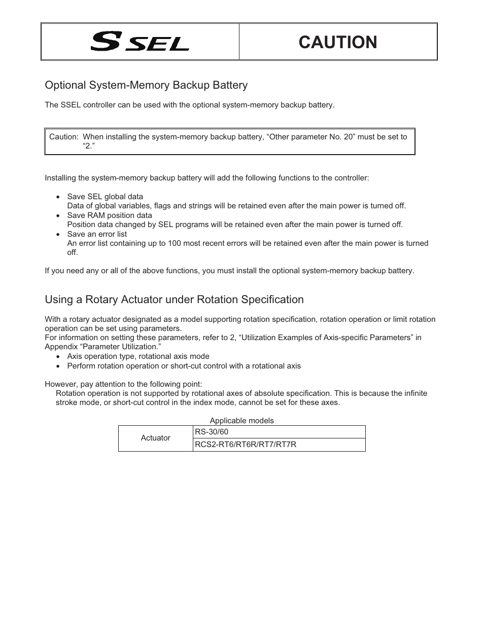 Caution | IAI America SSEL User Manual | Page 5 / 494