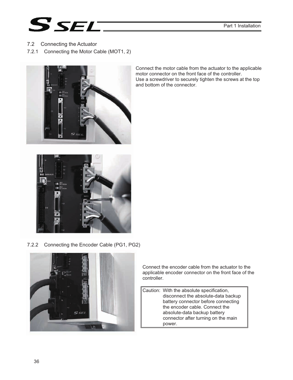 2 connecting the actuator | IAI America SSEL User Manual | Page 58 / 494