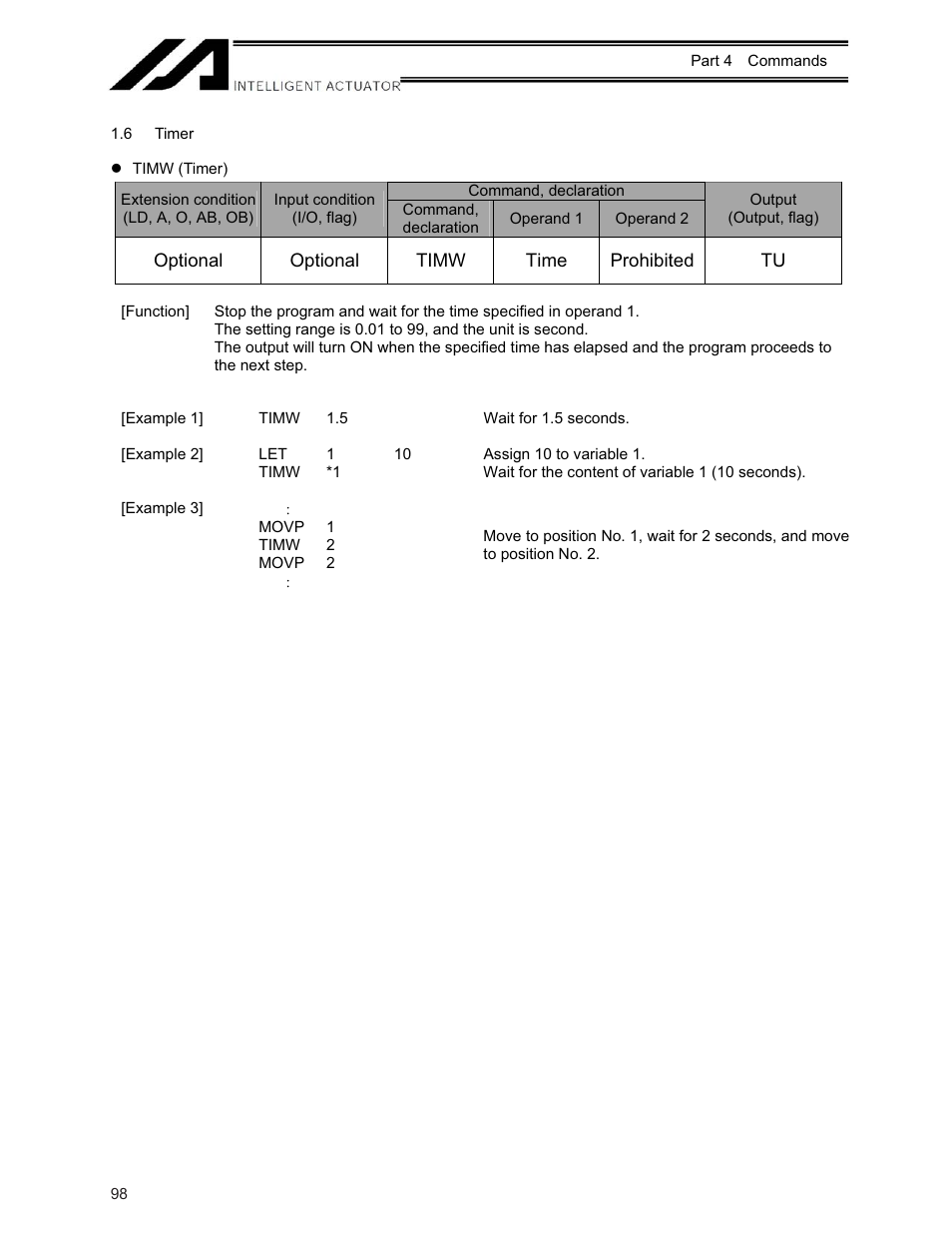 6 timer | IAI America XSEL-KE User Manual | Page 113 / 424