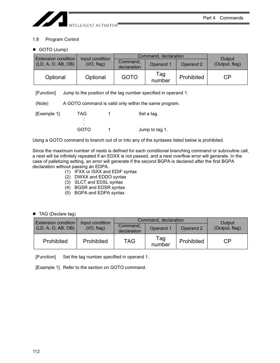 8 program control | IAI America XSEL-KE User Manual | Page 127 / 424