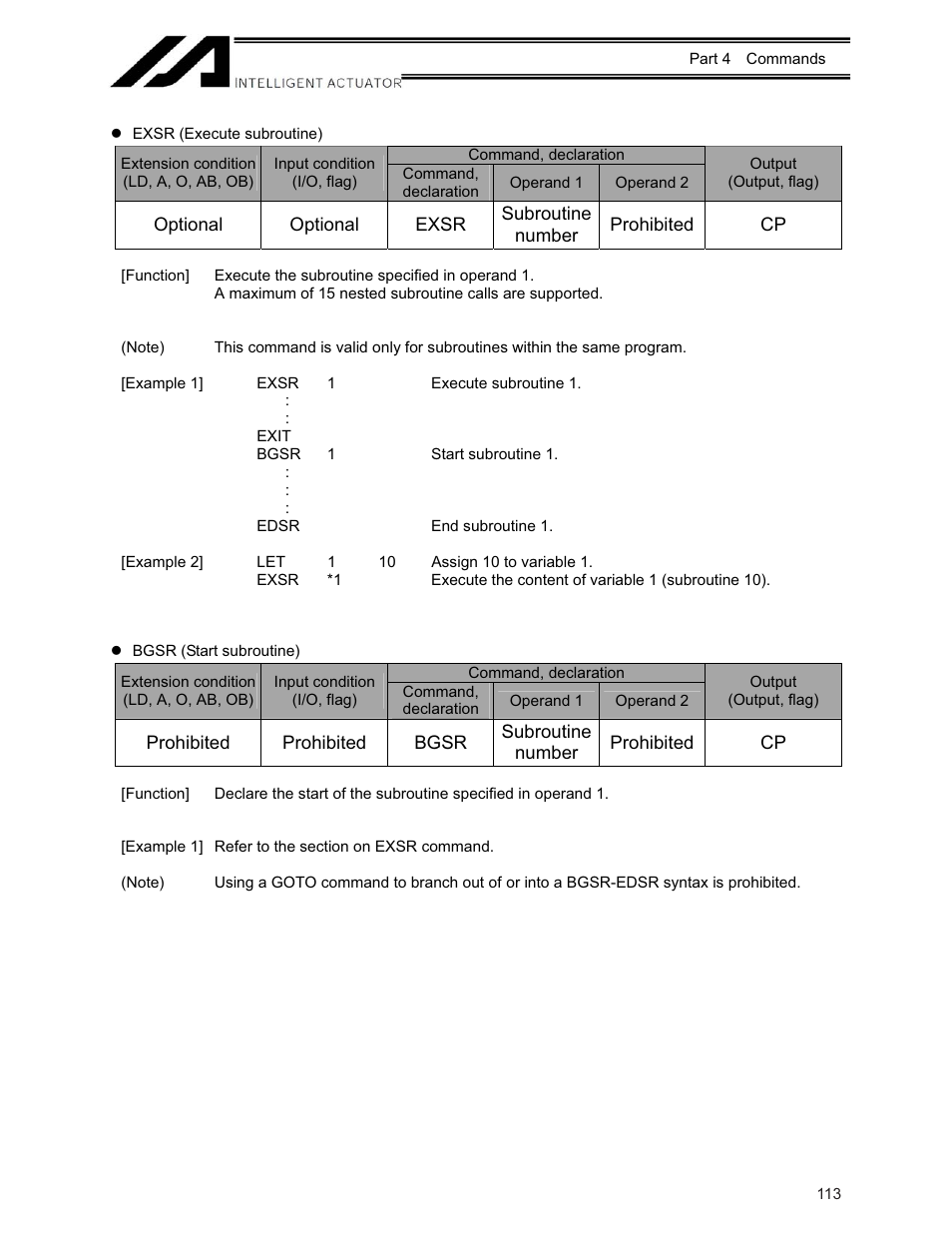 IAI America XSEL-KE User Manual | Page 128 / 424