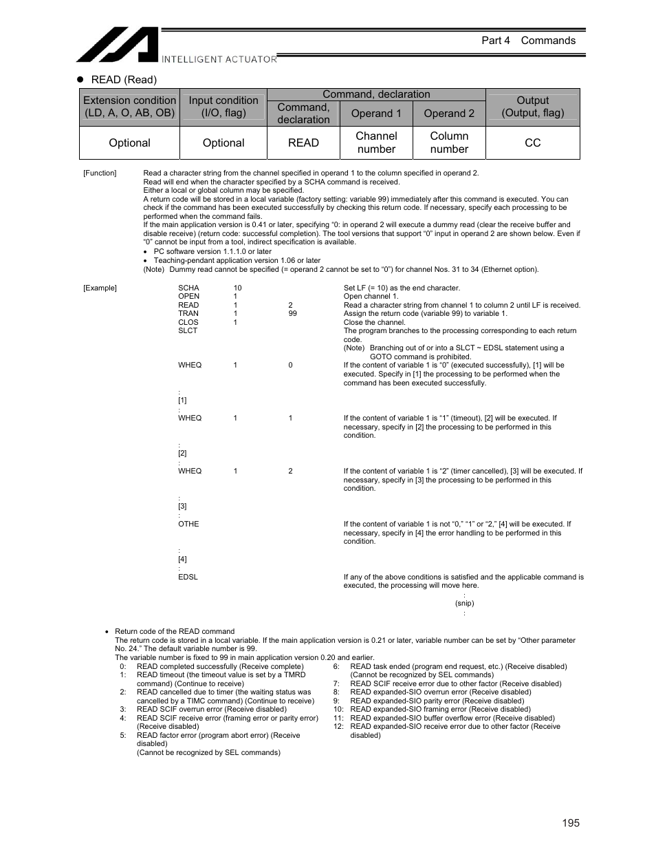 IAI America XSEL-KE User Manual | Page 210 / 424