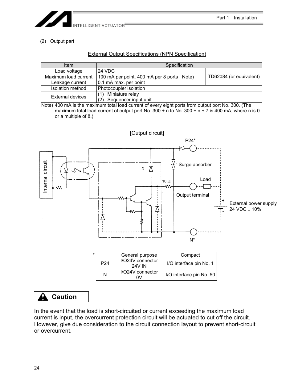 Caution | IAI America XSEL-KE User Manual | Page 39 / 424