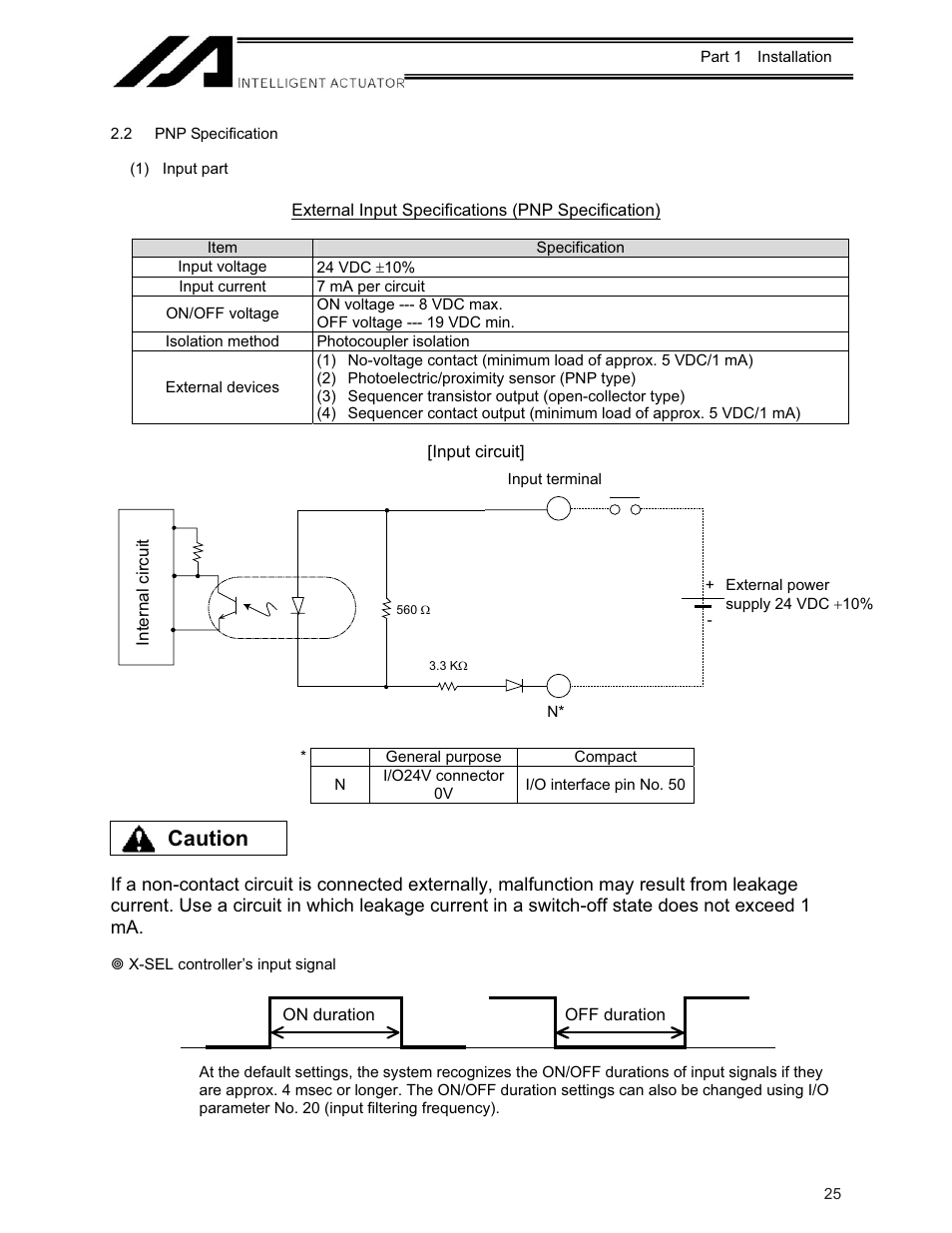 2 pnp specification, Caution | IAI America XSEL-KE User Manual | Page 40 / 424