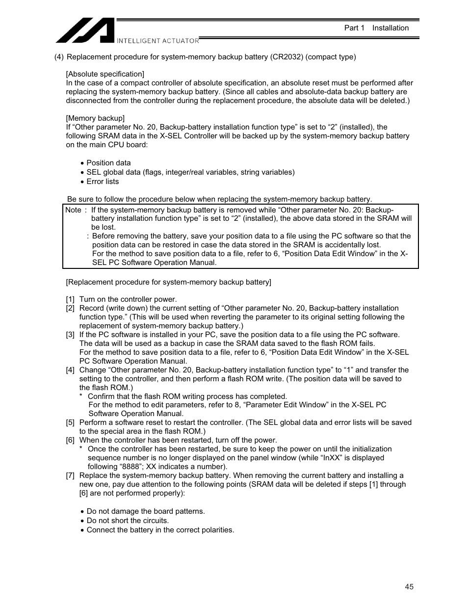 IAI America XSEL-KE User Manual | Page 60 / 424