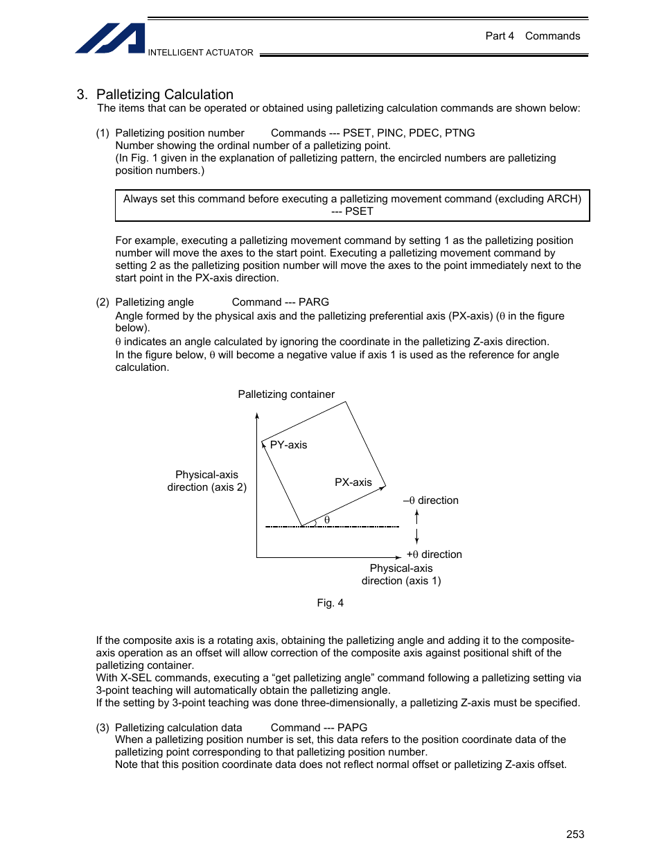 Palletizing calculation | IAI America XSEL-KET User Manual | Page 272 / 436