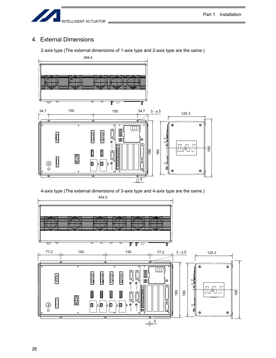 External dimensions | IAI America XSEL-KET User Manual | Page 45 / 436