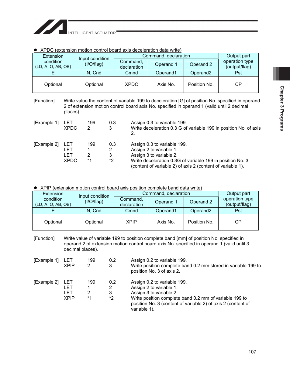 IAI America XSEL-S User Manual | Page 115 / 212