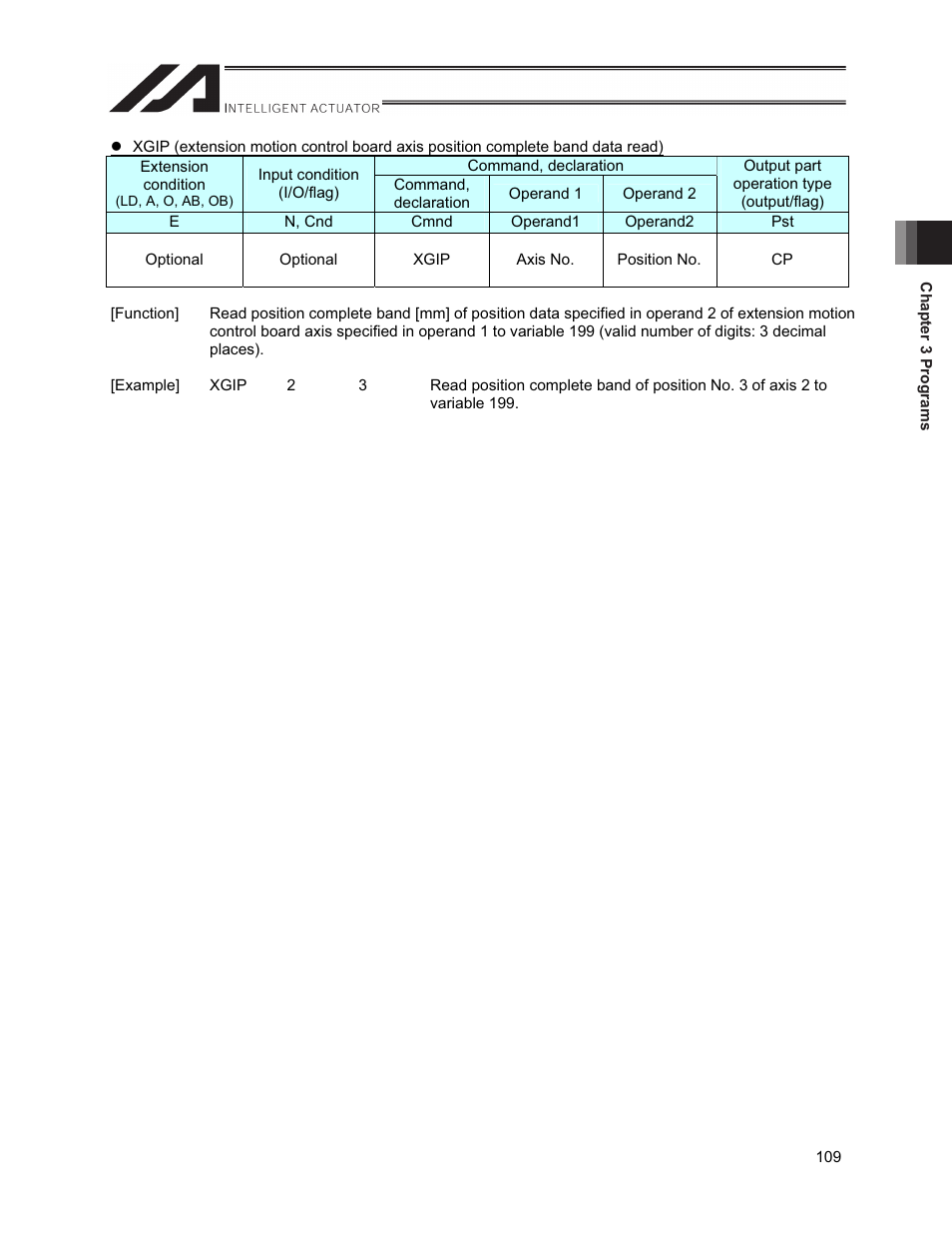 IAI America XSEL-S User Manual | Page 117 / 212