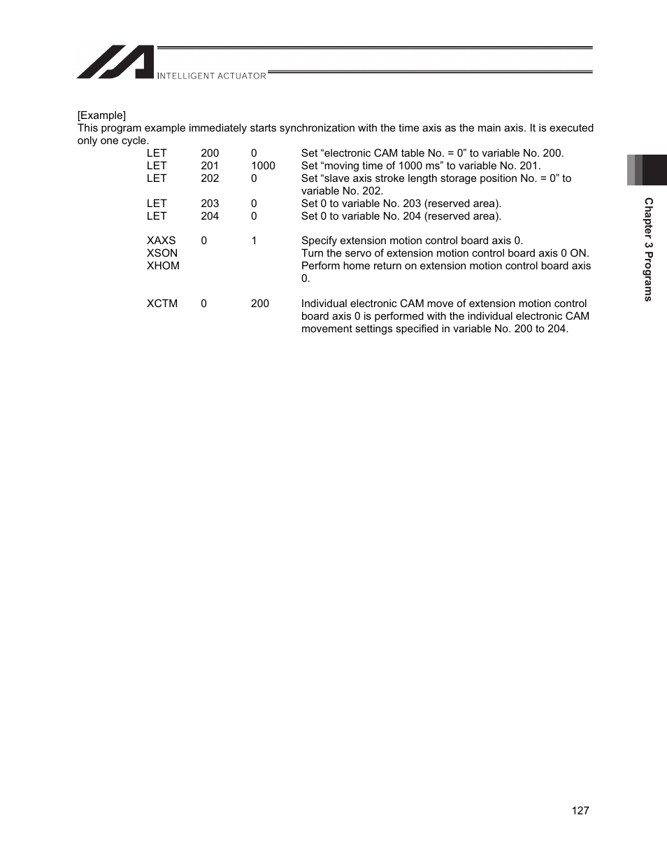 IAI America XSEL-S User Manual | Page 135 / 212