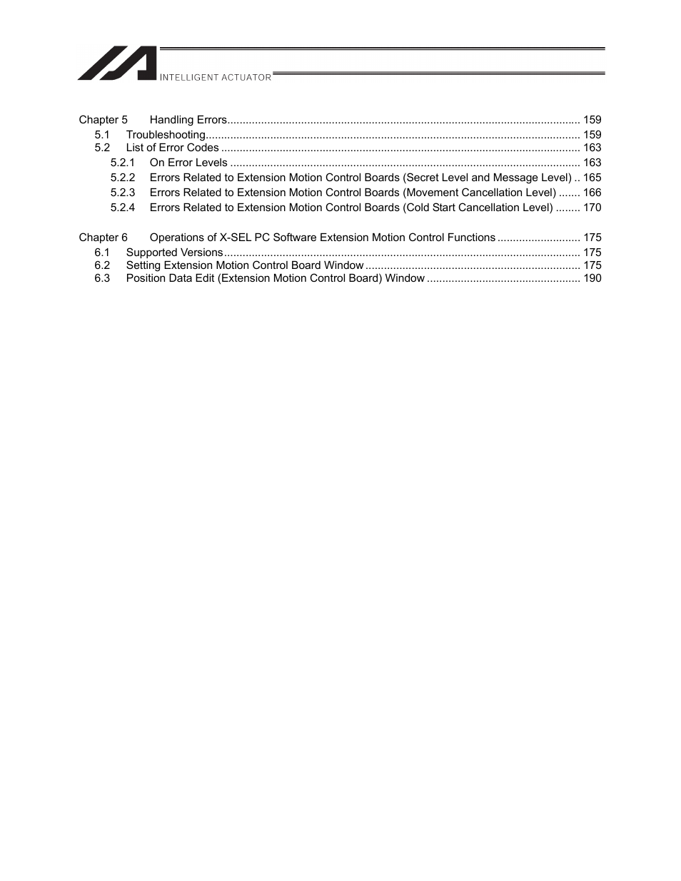 IAI America XSEL-S User Manual | Page 7 / 212
