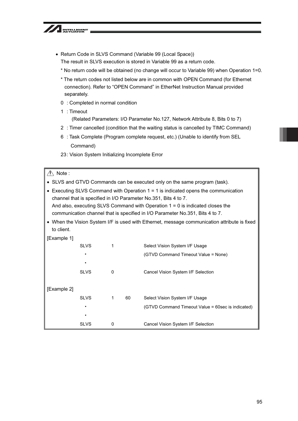 IAI America XSEL-S User Manual | Page 101 / 128