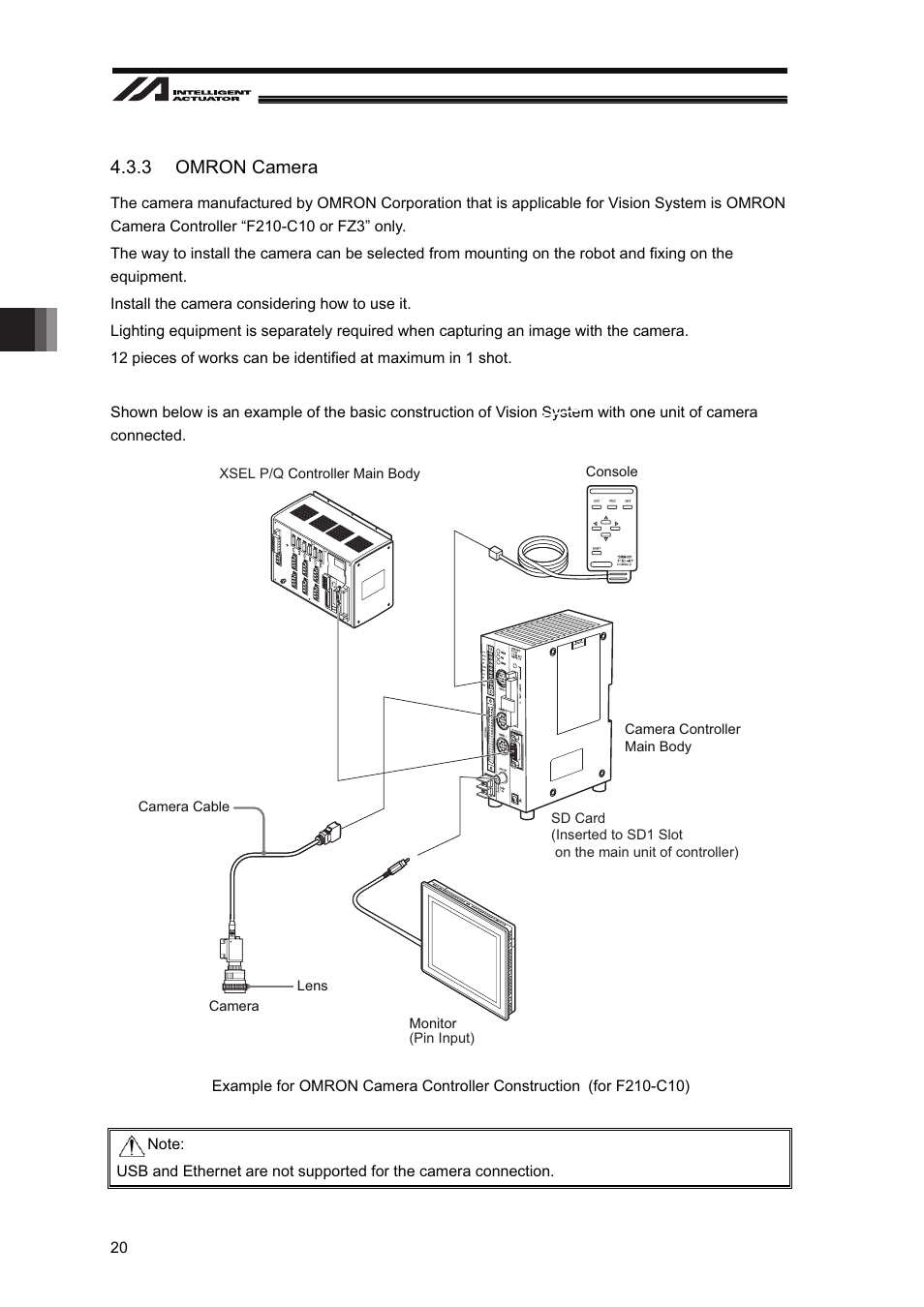 3 omron camera | IAI America XSEL-S User Manual | Page 26 / 128