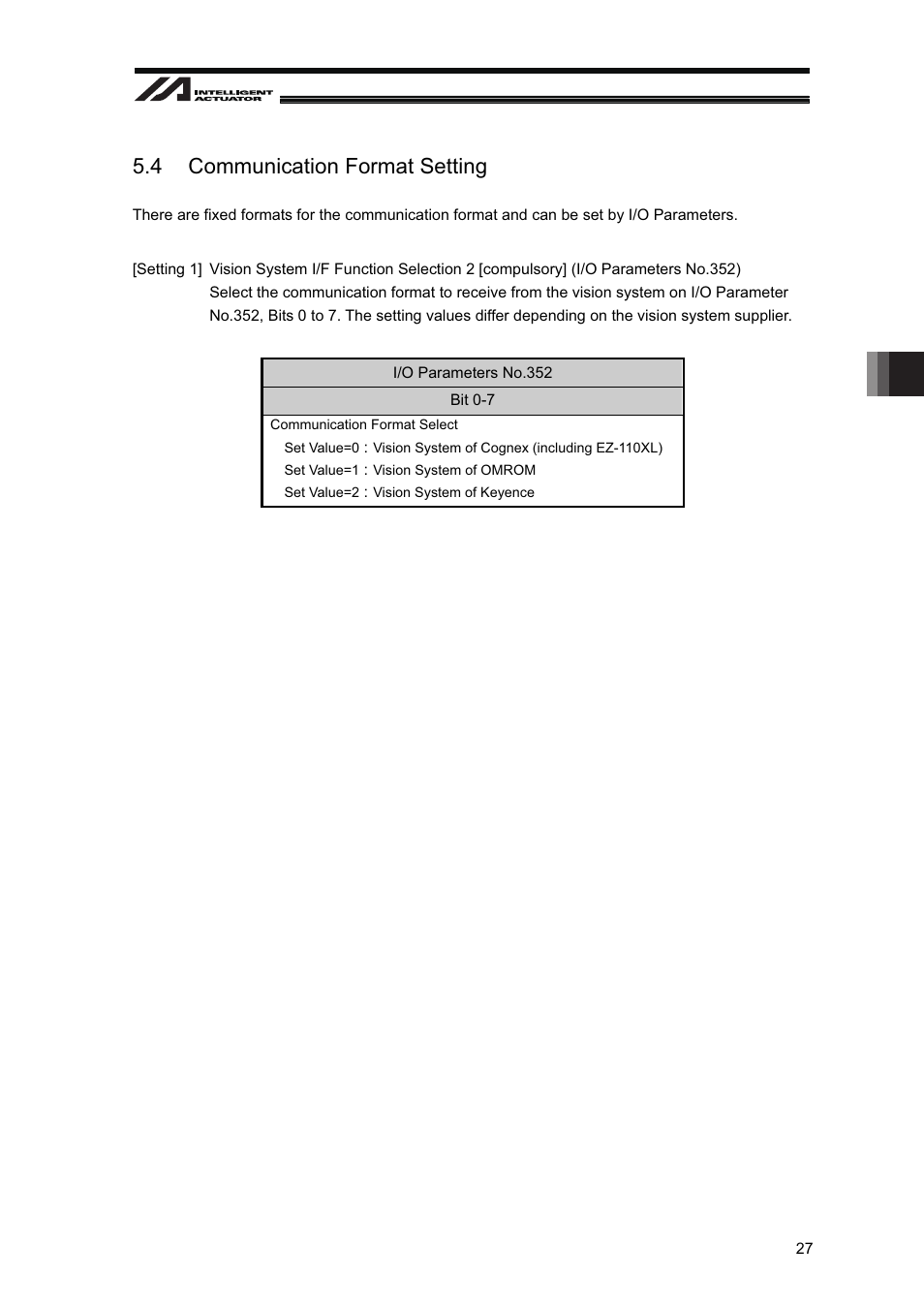 4 communication format setting | IAI America XSEL-S User Manual | Page 33 / 128