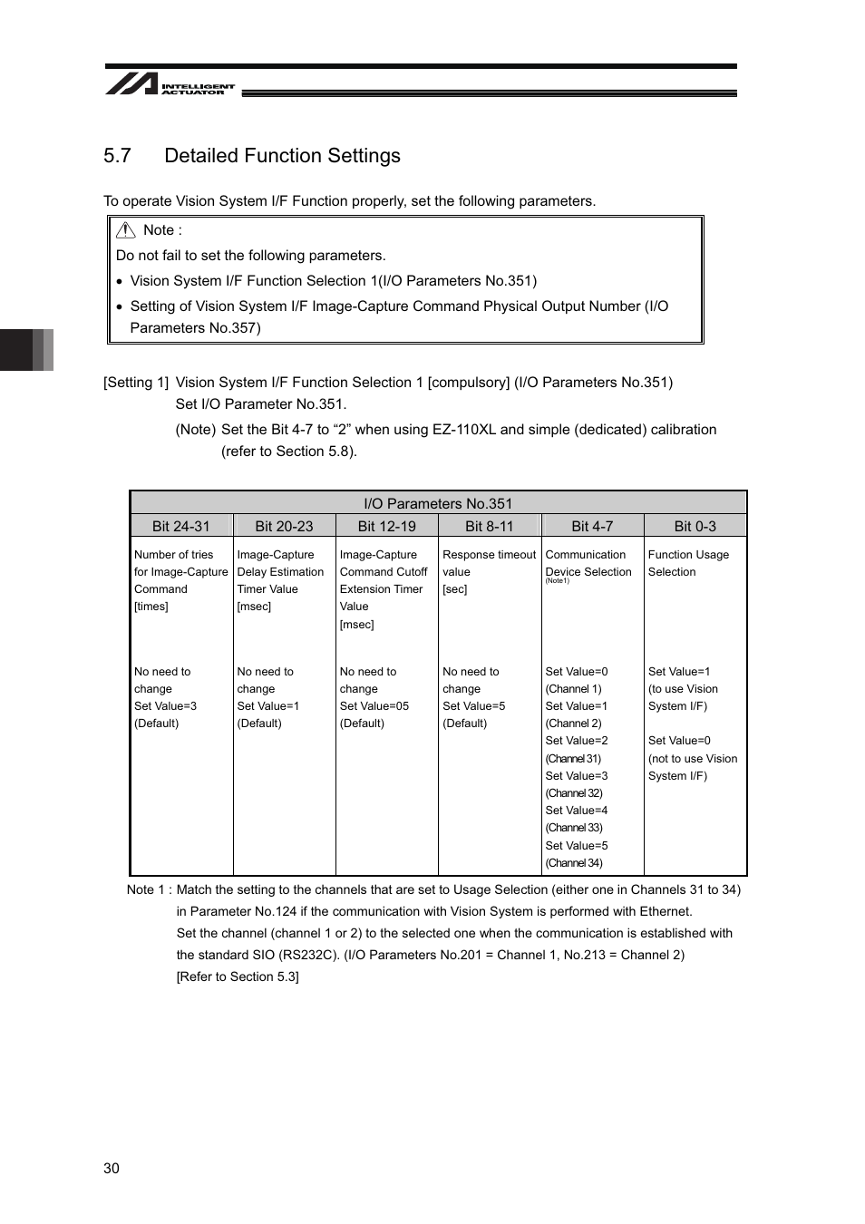 7 detailed function settings | IAI America XSEL-S User Manual | Page 36 / 128