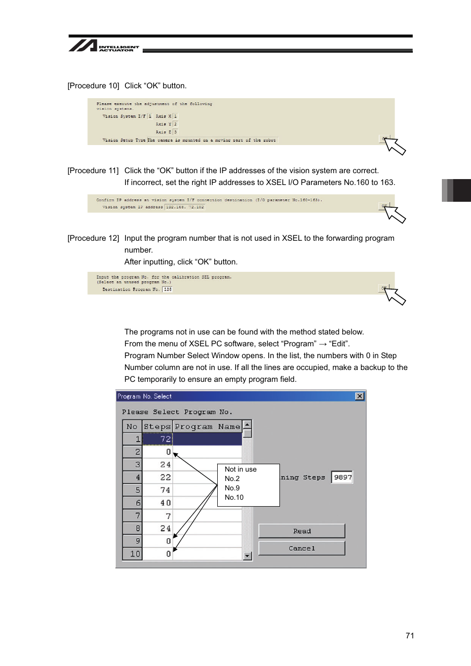 IAI America XSEL-S User Manual | Page 77 / 128