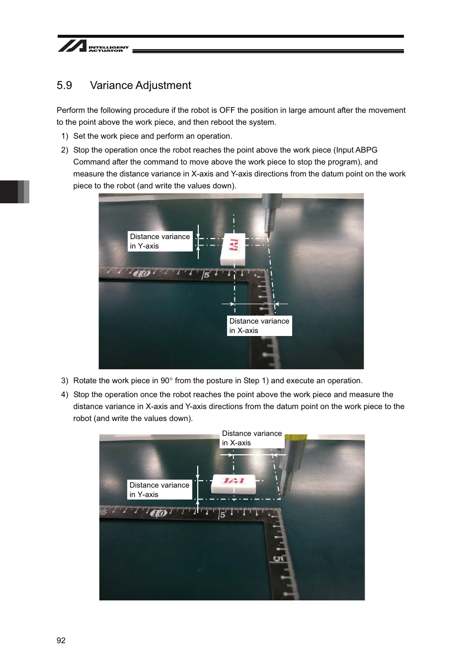 9 variance adjustment | IAI America XSEL-S User Manual | Page 98 / 128