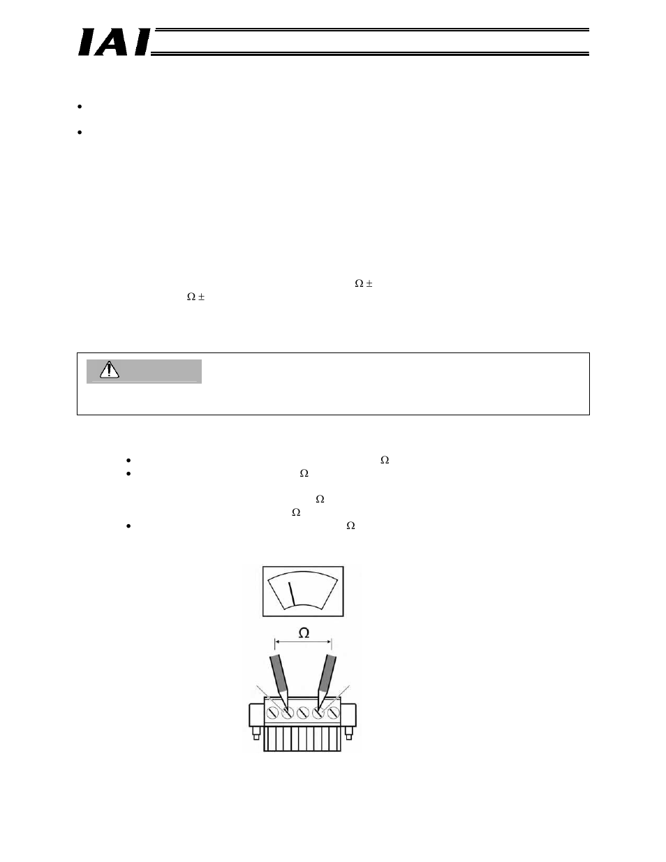 Caution | IAI America RCM-GW-DV User Manual | Page 27 / 137