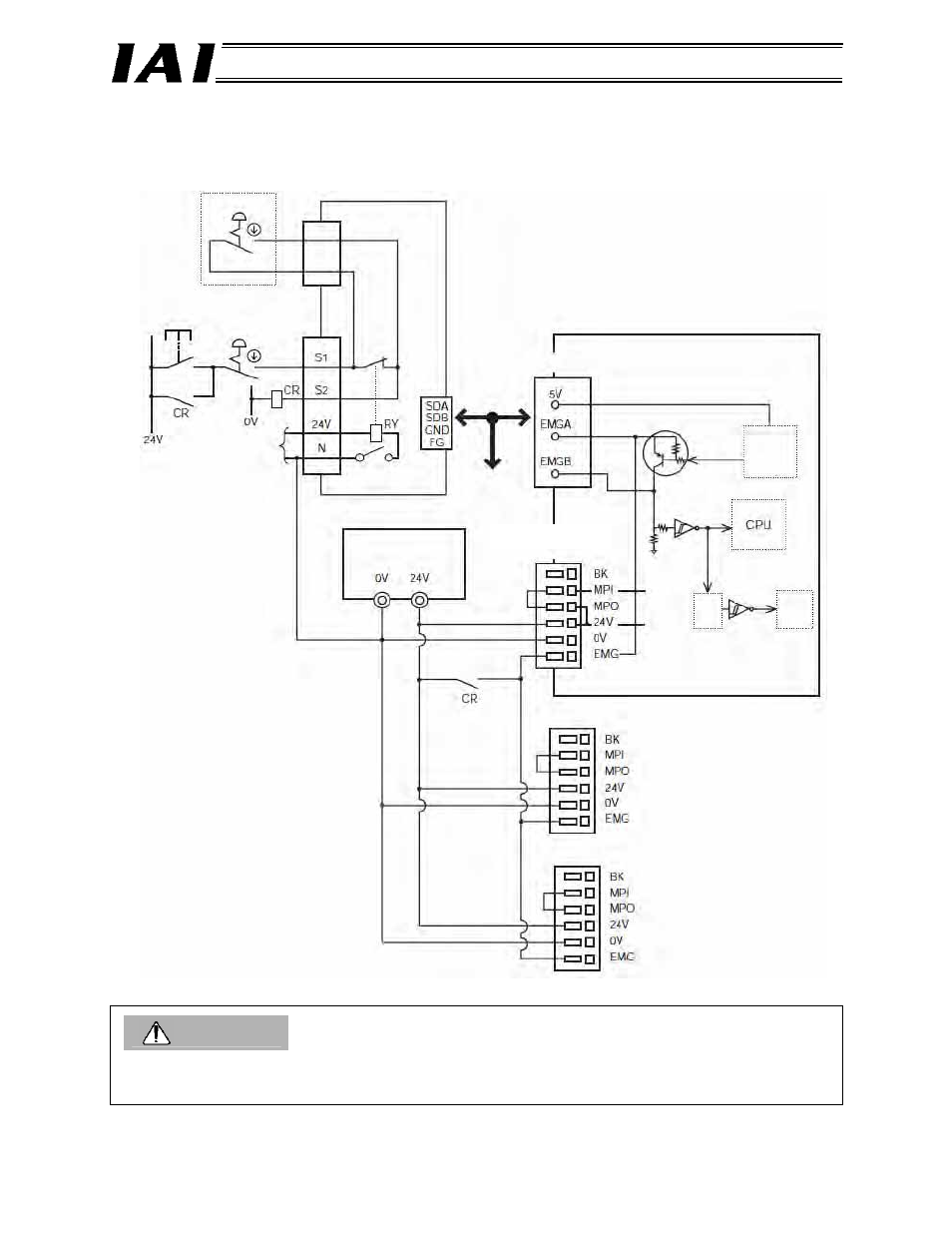 1] example of cutting off drive signals, Caution | IAI America RCM-GW-DV User Manual | Page 38 / 137