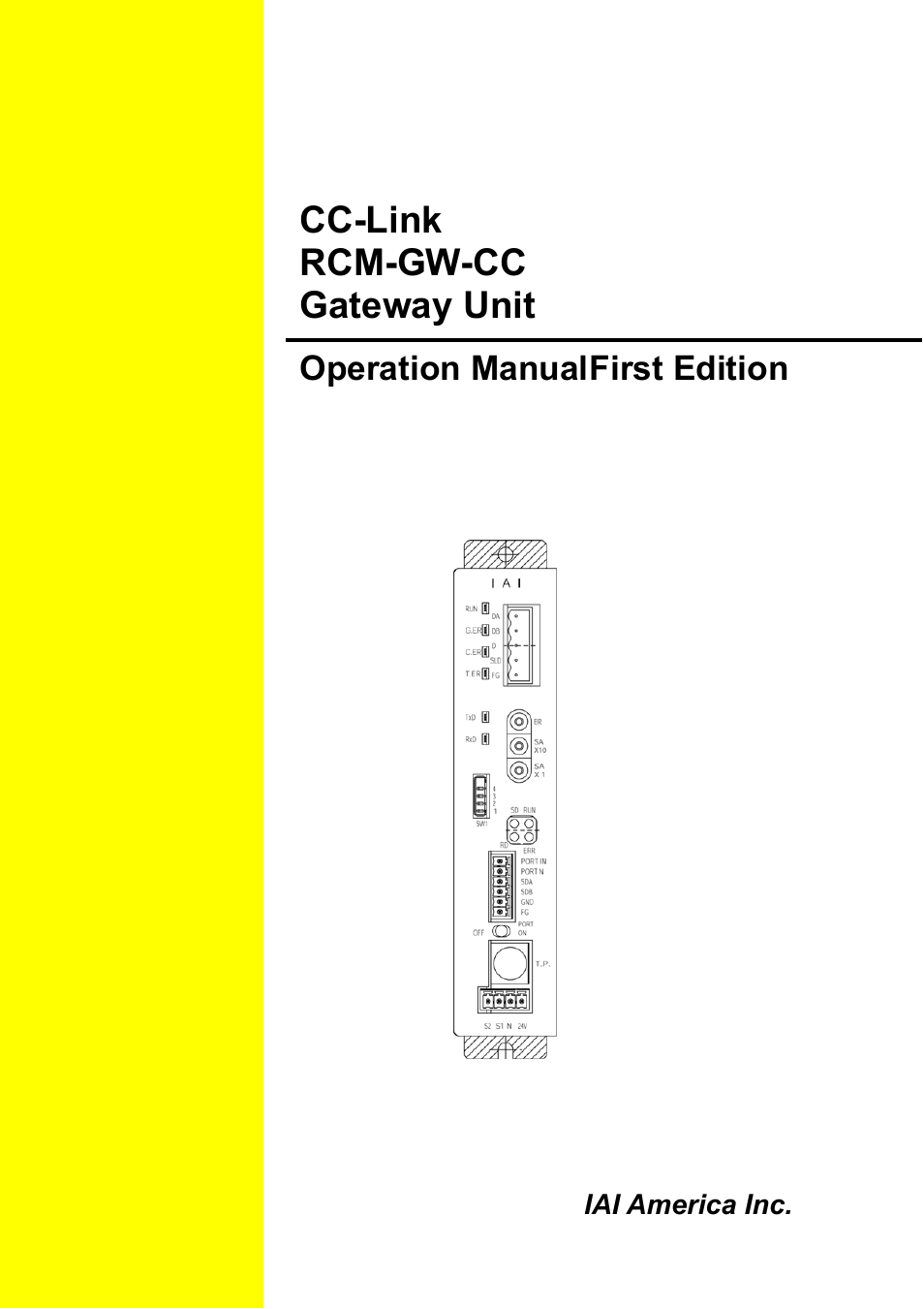 IAI America RCM-GW-CC User Manual | 132 pages