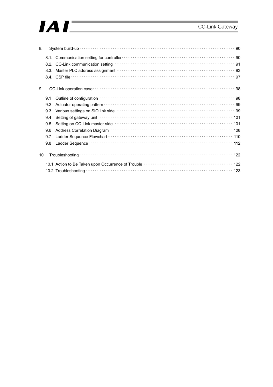 IAI America RCM-GW-CC User Manual | Page 3 / 132