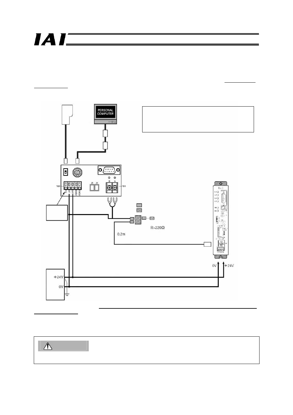 Caution | IAI America RCM-GW-PR User Manual | Page 40 / 125