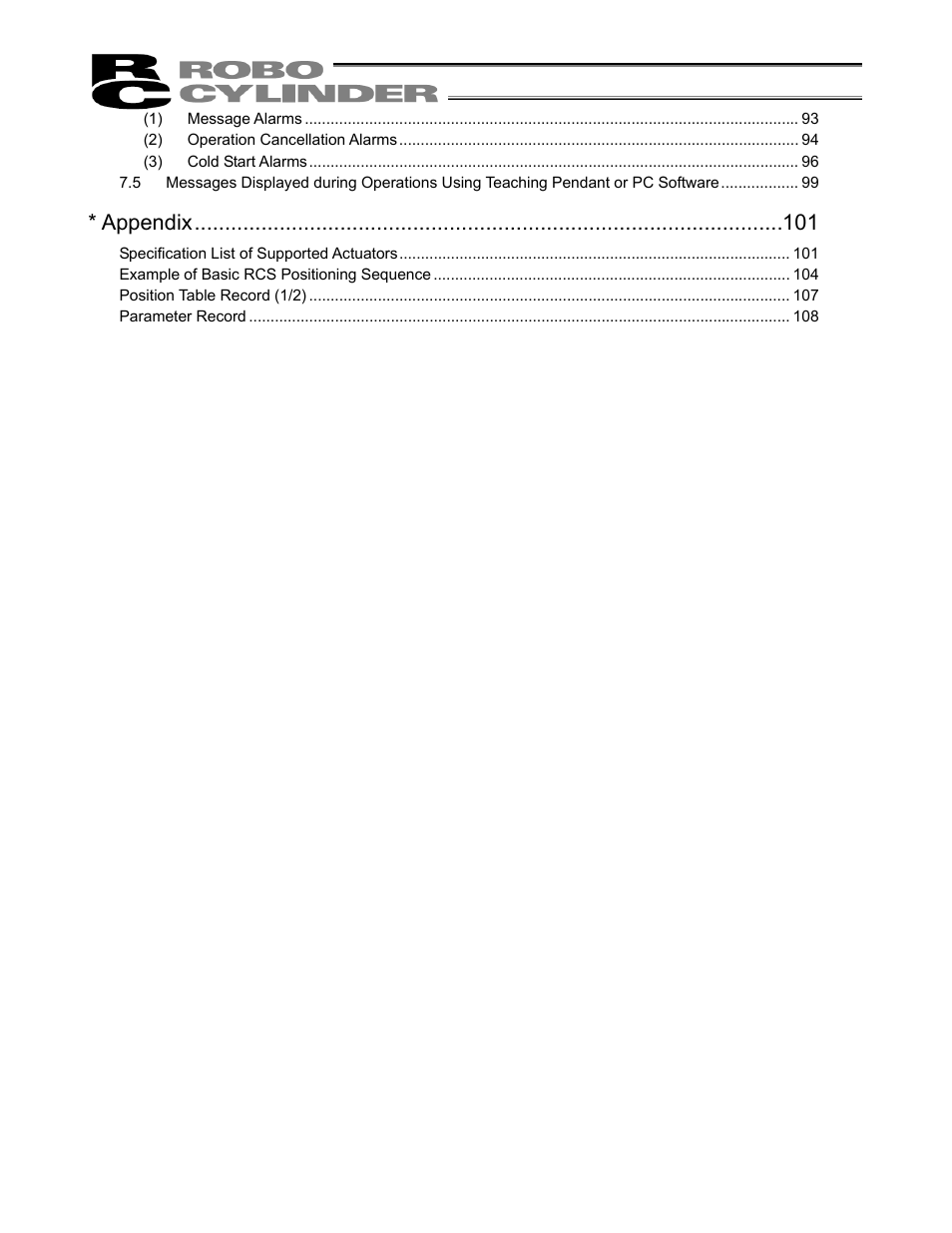 Appendix | IAI America RCS-C User Manual | Page 10 / 119