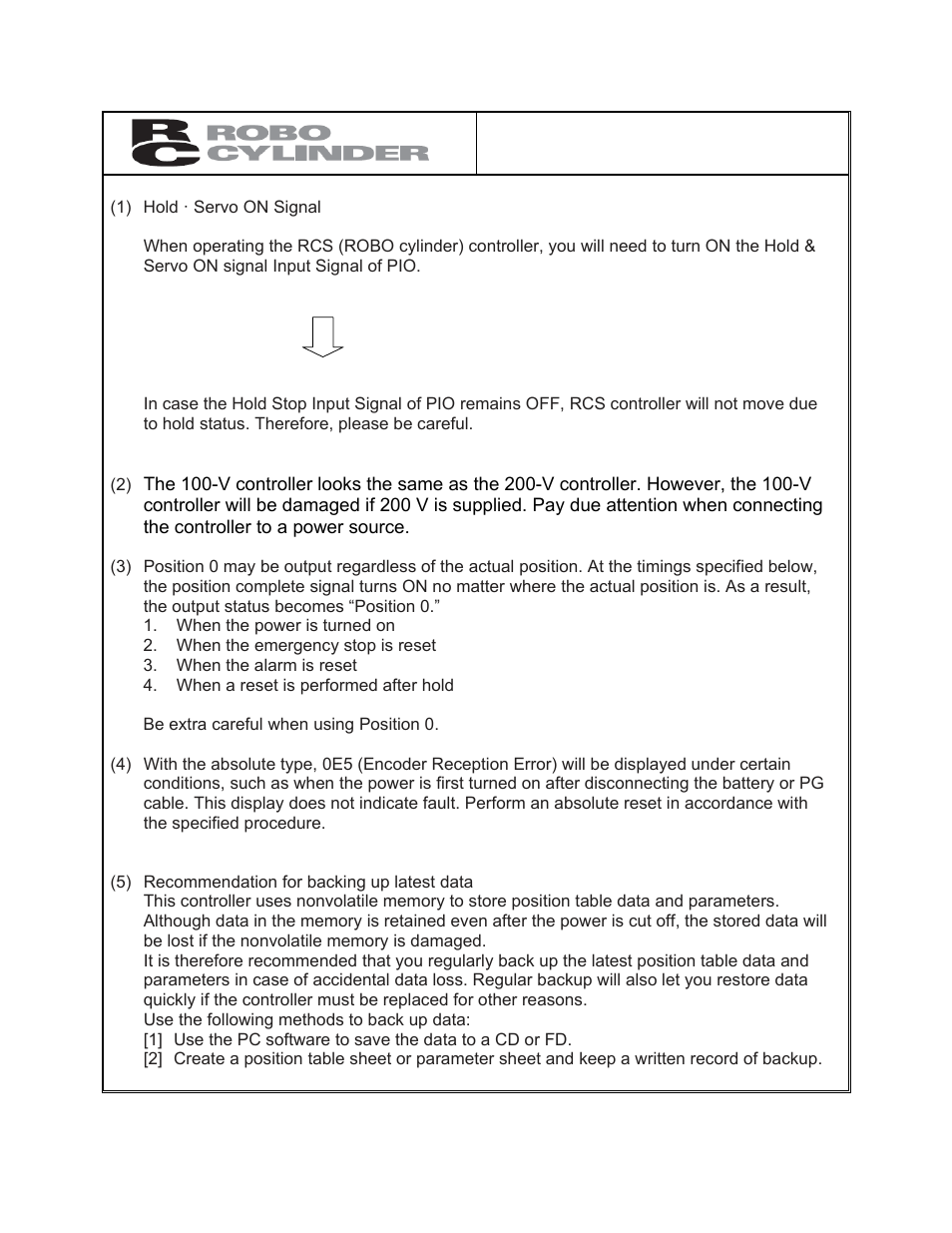 Caution | IAI America RCS-C User Manual | Page 2 / 119