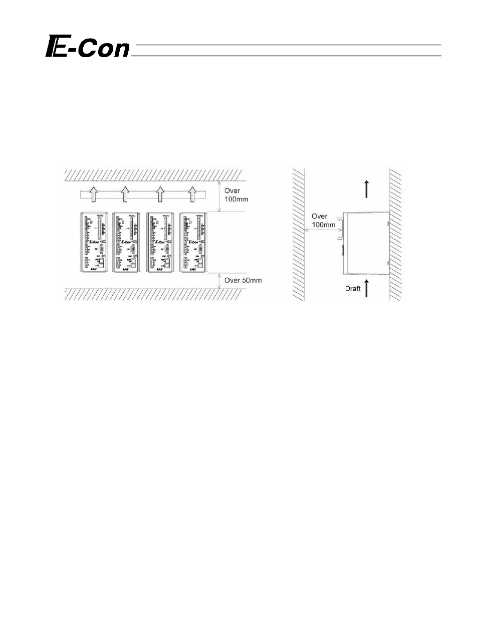 6 heat dissipation and mounting, Heat dissipation and mounting | IAI America E-Con User Manual | Page 22 / 111