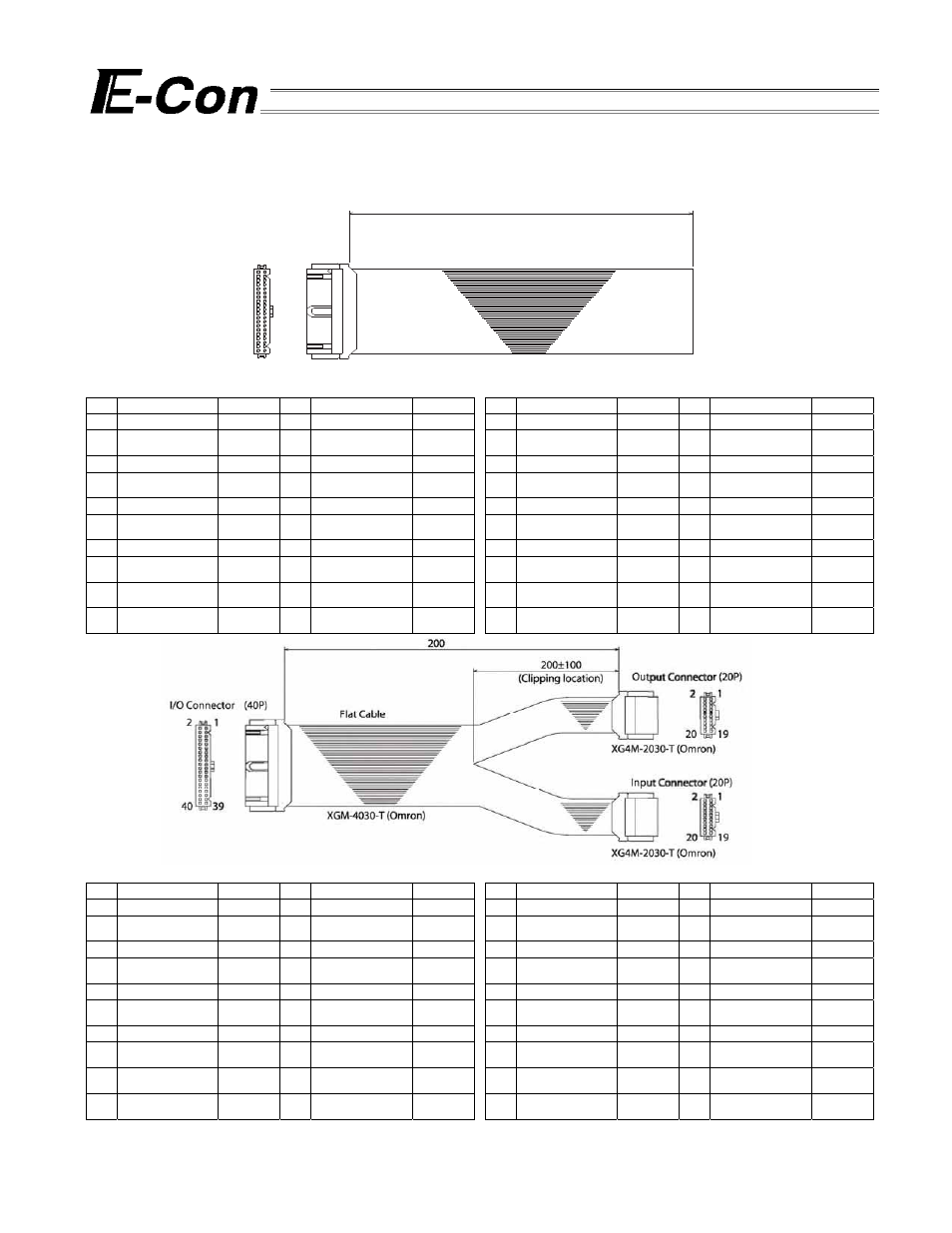 5 supplied cables, 5-1 i/o flat cable, Supplied cables | I/o flat cable, Accessory i/o connector (40p), Option | IAI America E-Con User Manual | Page 36 / 111
