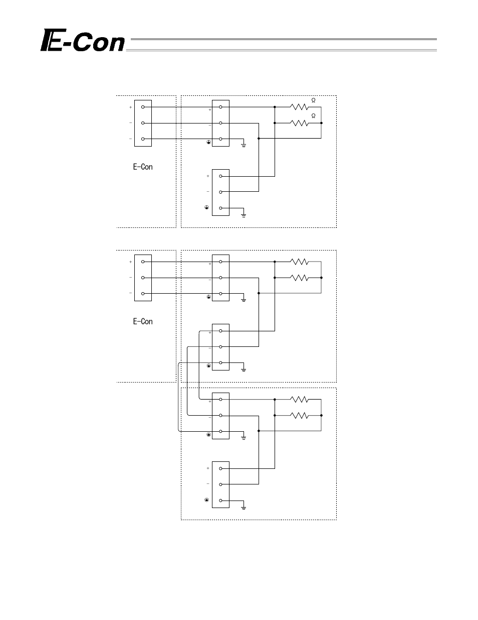 3 circuit diagram, E-con, Connecting one unit | Connecting two units | IAI America E-Con User Manual | Page 99 / 111