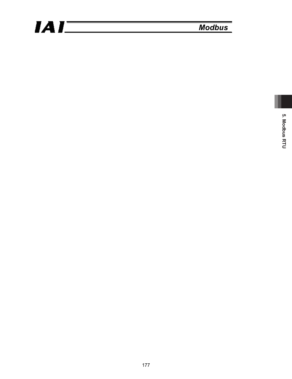 Modbus | IAI America ROBO Cylinder Series User Manual | Page 185 / 328