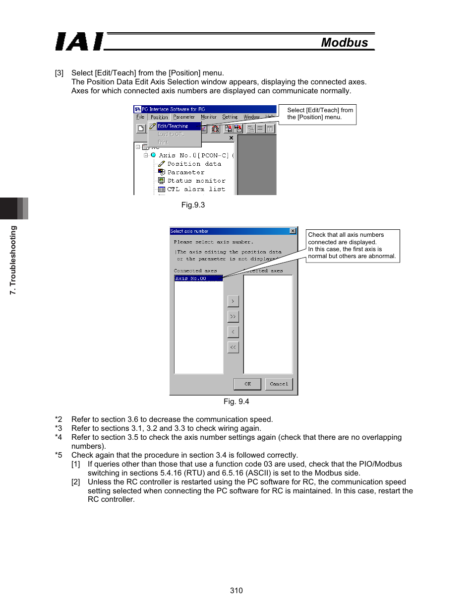 Modbus | IAI America ROBO Cylinder Series User Manual | Page 318 / 328