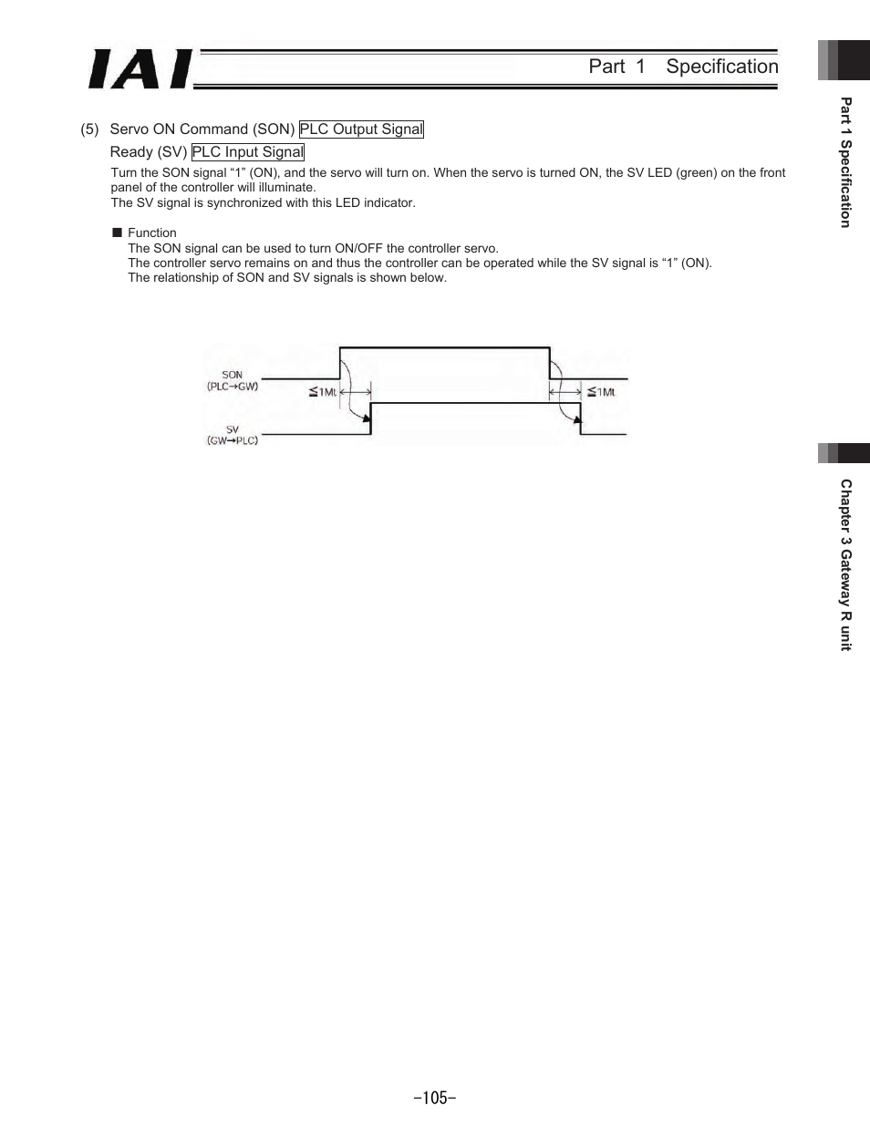 Part 1 specification | IAI America REXT User Manual | Page 105 / 443