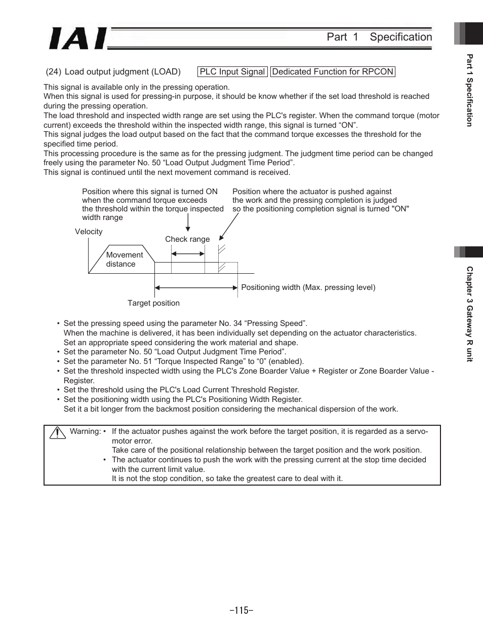 Part  specification | IAI America REXT User Manual | Page 115 / 443