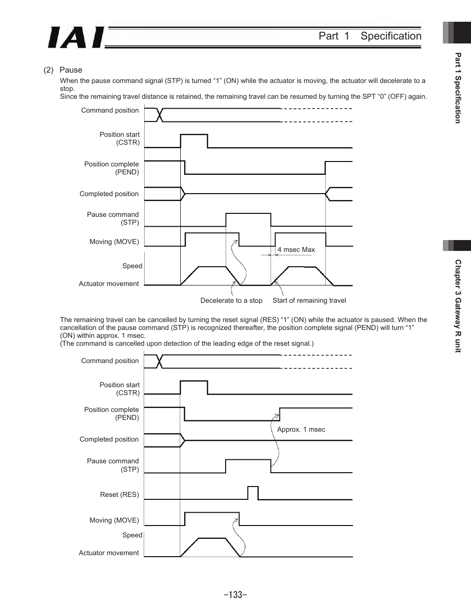 Part 1 specification | IAI America REXT User Manual | Page 133 / 443