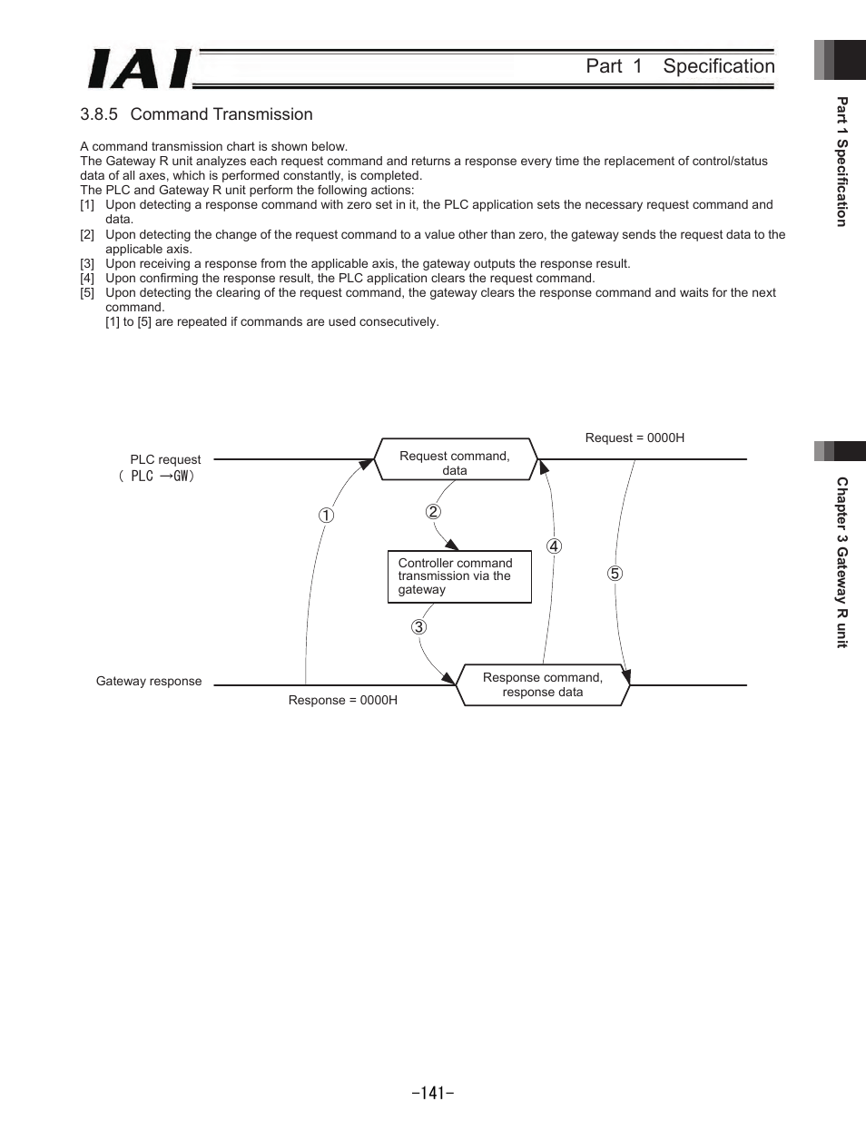 Part 1 specification | IAI America REXT User Manual | Page 141 / 443