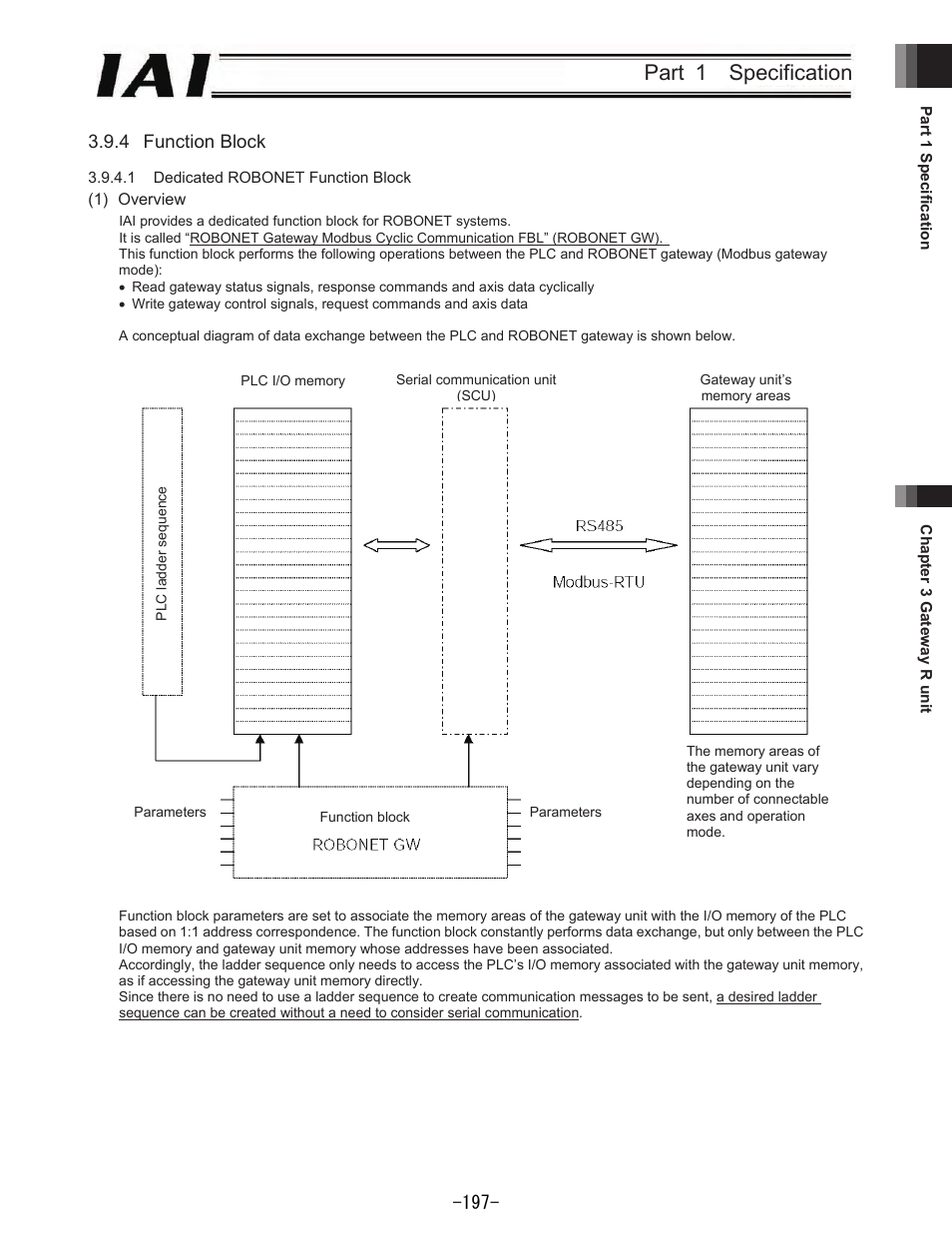 Part 1 specification, 4 function block | IAI America REXT User Manual | Page 197 / 443