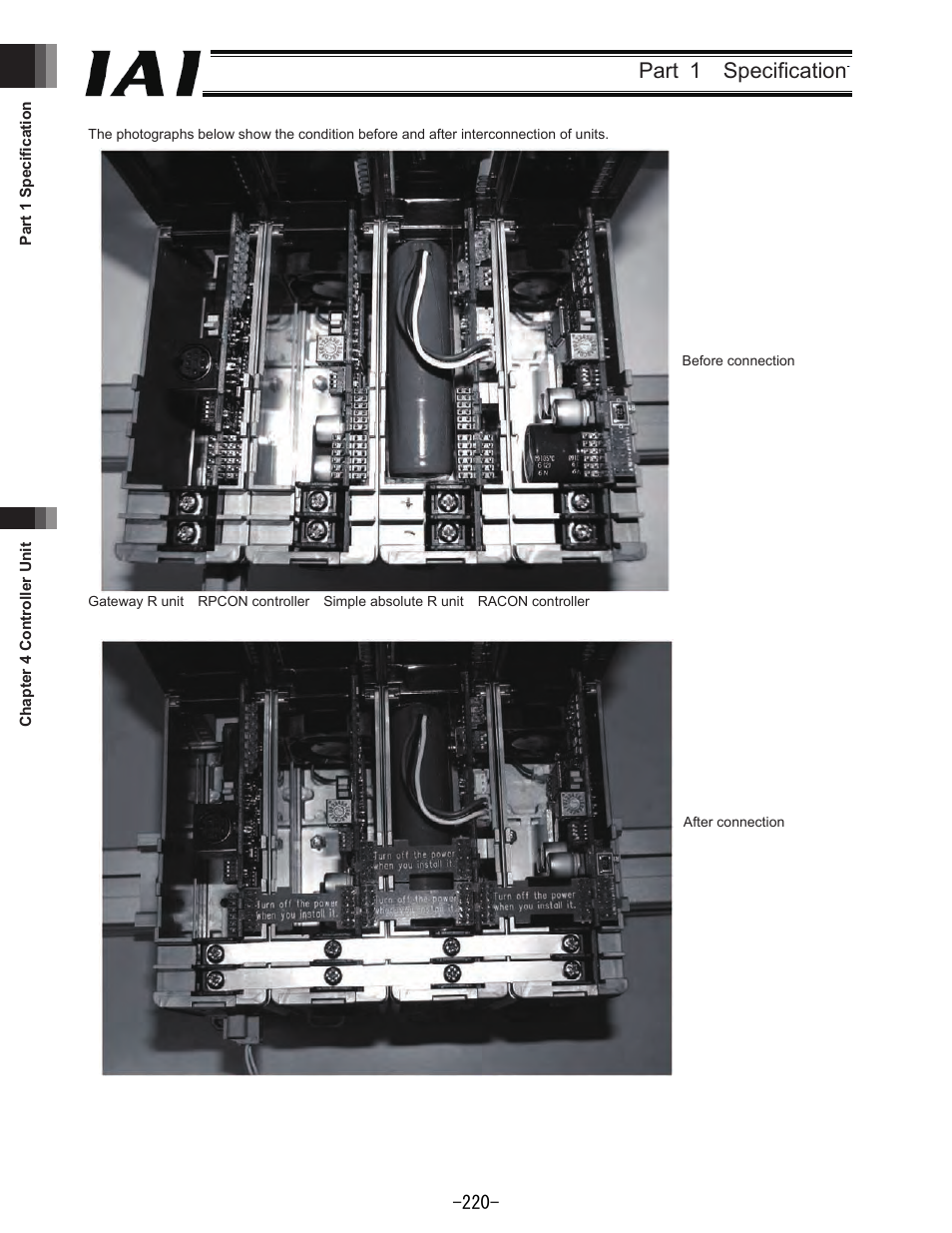 Part 1 specification | IAI America REXT User Manual | Page 220 / 443