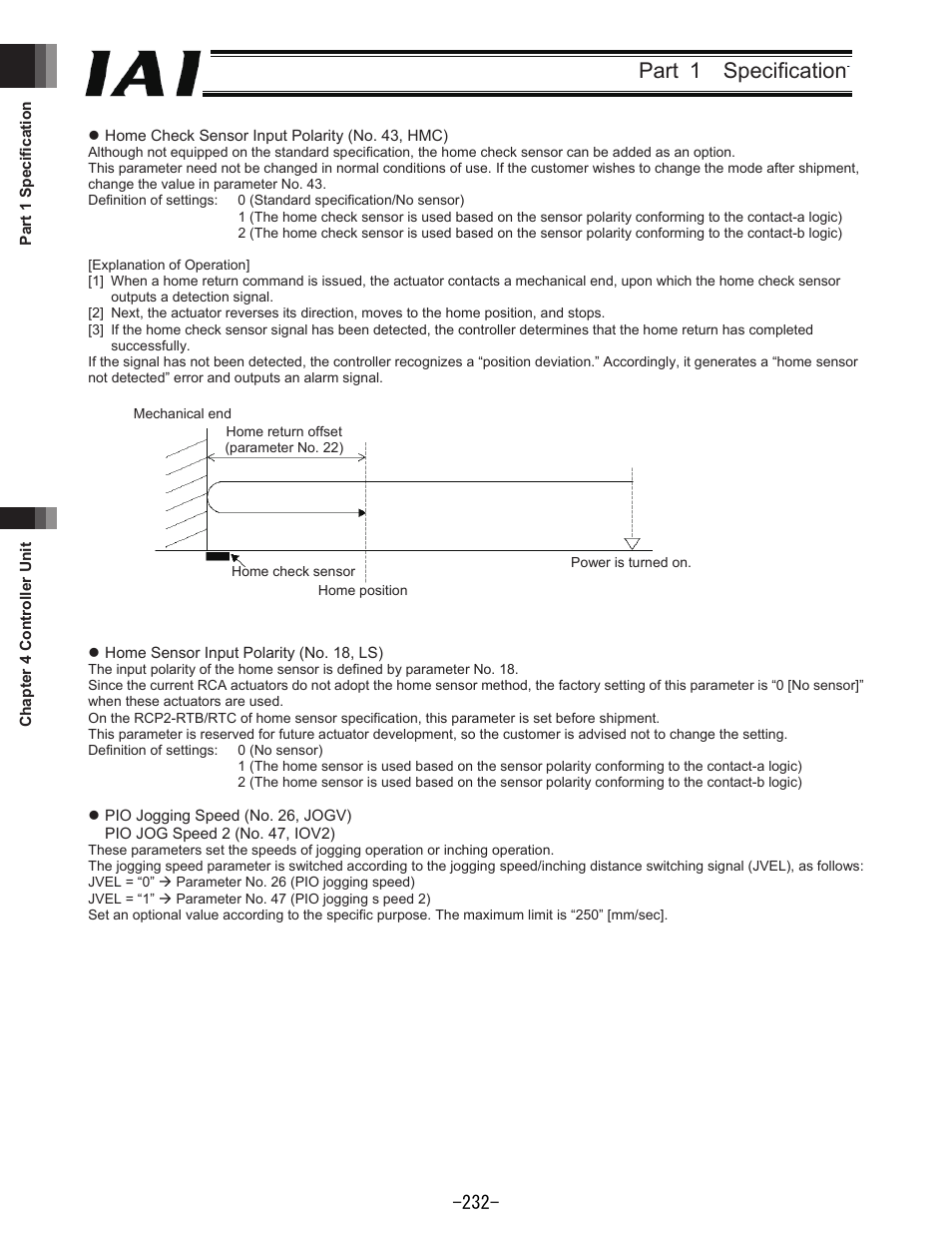 Part 1 specification | IAI America REXT User Manual | Page 232 / 443