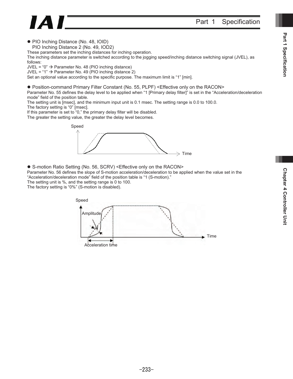 Part 1 specification | IAI America REXT User Manual | Page 233 / 443