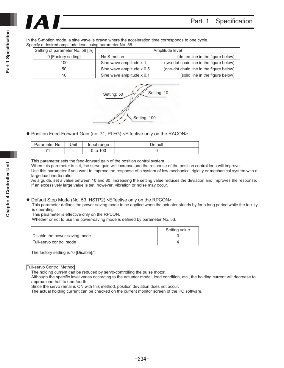 Part 1 specification | IAI America REXT User Manual | Page 234 / 443