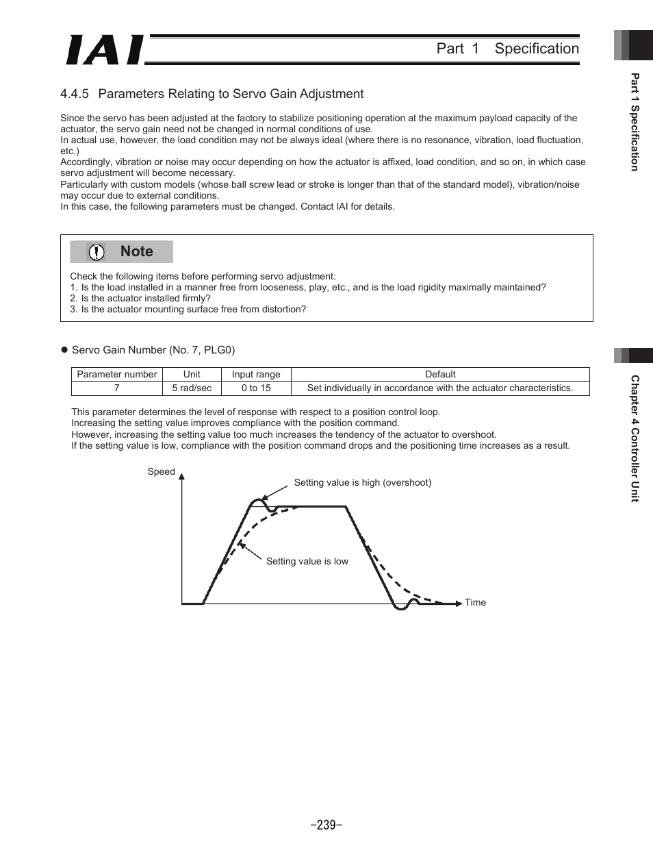 Part 1 specification | IAI America REXT User Manual | Page 239 / 443