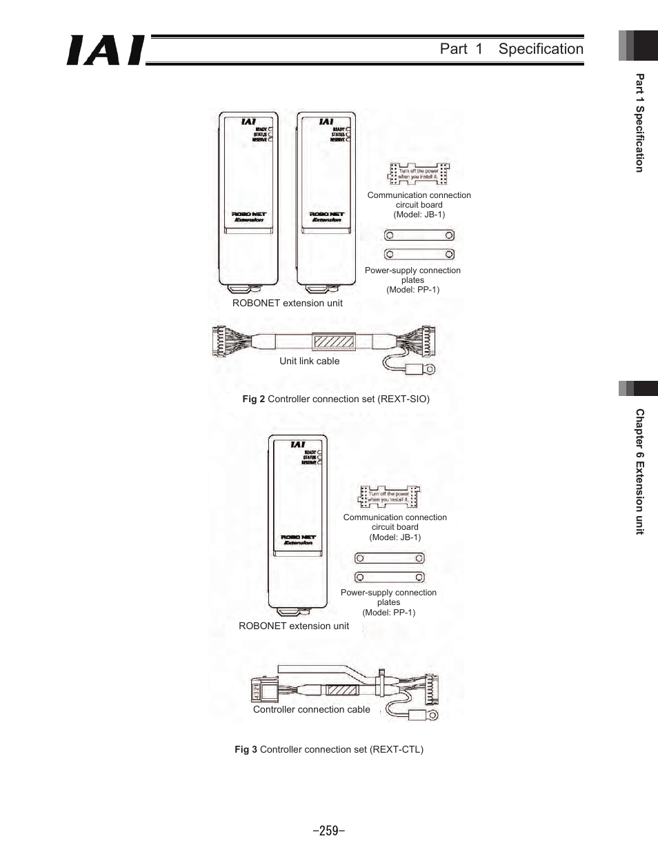 Part 1 specification | IAI America REXT User Manual | Page 259 / 443