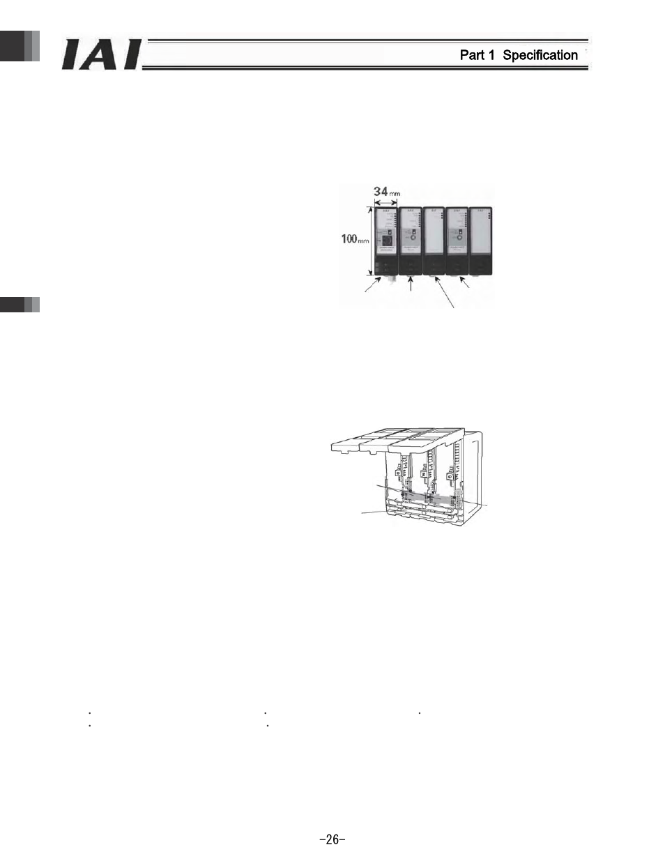 2 fea, Tures, Part 1 specification | IAI America REXT User Manual | Page 26 / 443
